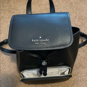 Kate Spade Black Flap backpack